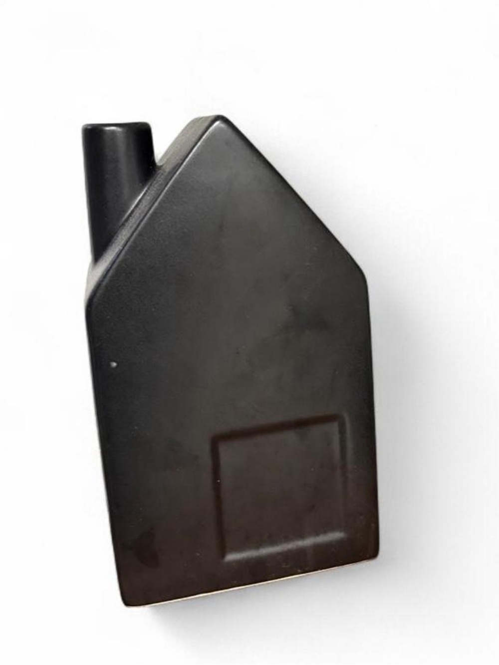 Black House-Shaped Ceramic Vase